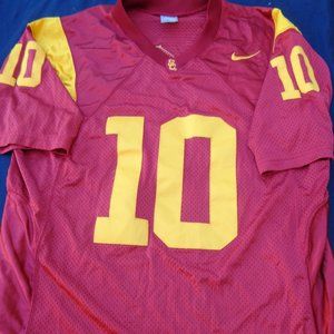 Vintage Nike Authentic USC Trojans #10 Sewn Jersey Large